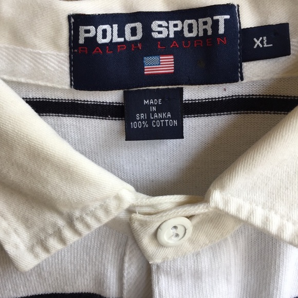 Vintage Polo Sport striped polo - Picture 3 of 7